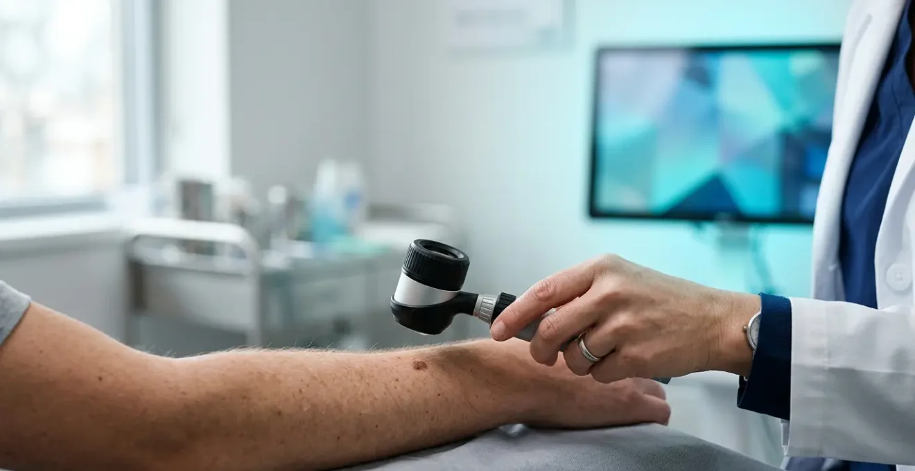 Advanced medical AI technology analyzing diagnostic imaging in modern healthcare setting