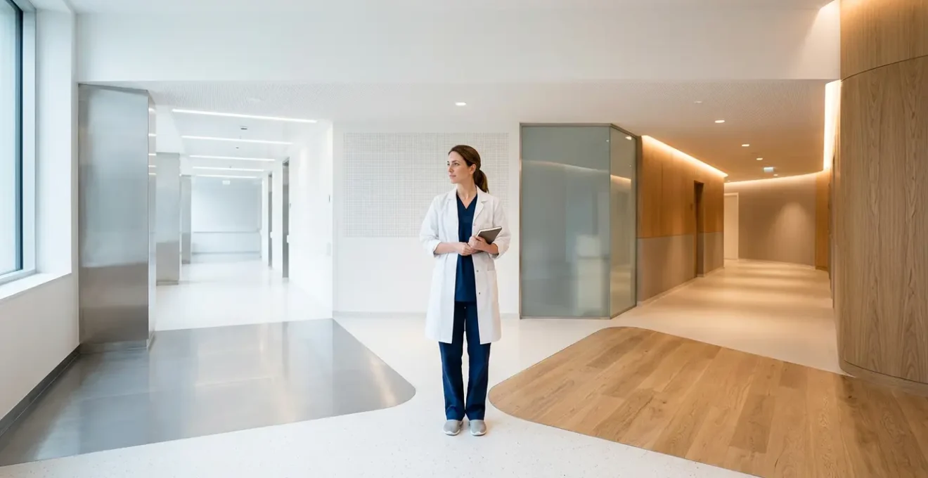 Professional medical career decision concept showing diverging pathways representing traditional fellowship versus alternative routes to nephrology specialization