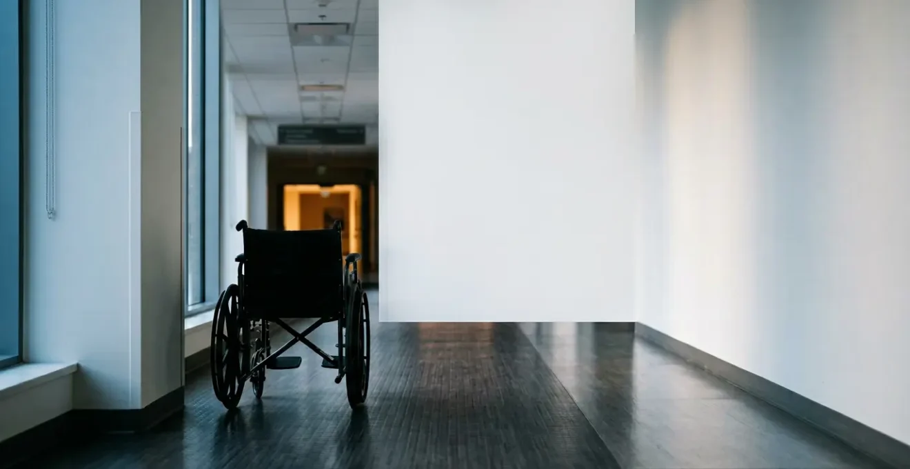 Hospital corridor representing maternal healthcare disparities affecting Black women