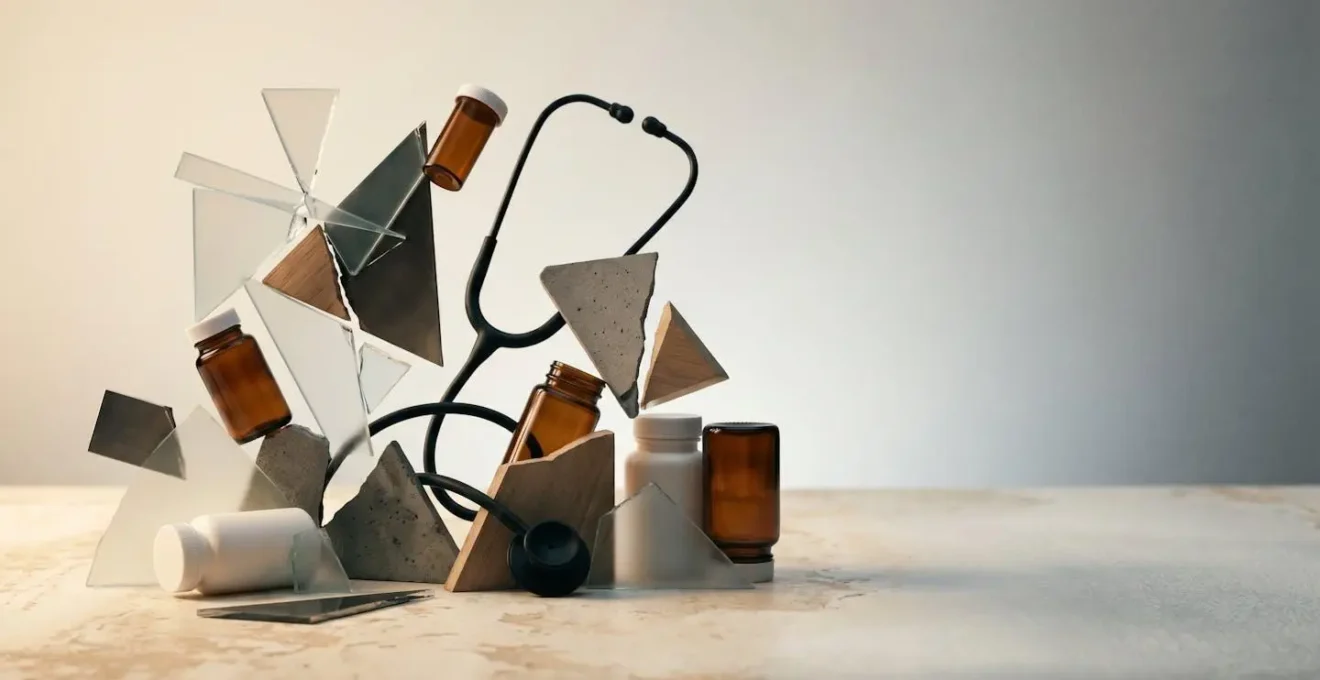 Healthcare coverage complexity illustrated through abstract medical insurance concept