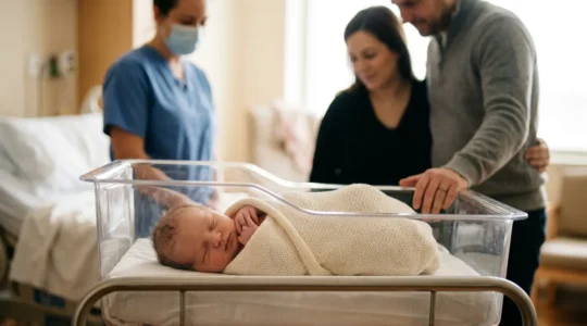 Protective community immunity surrounding vulnerable infant in healthcare setting