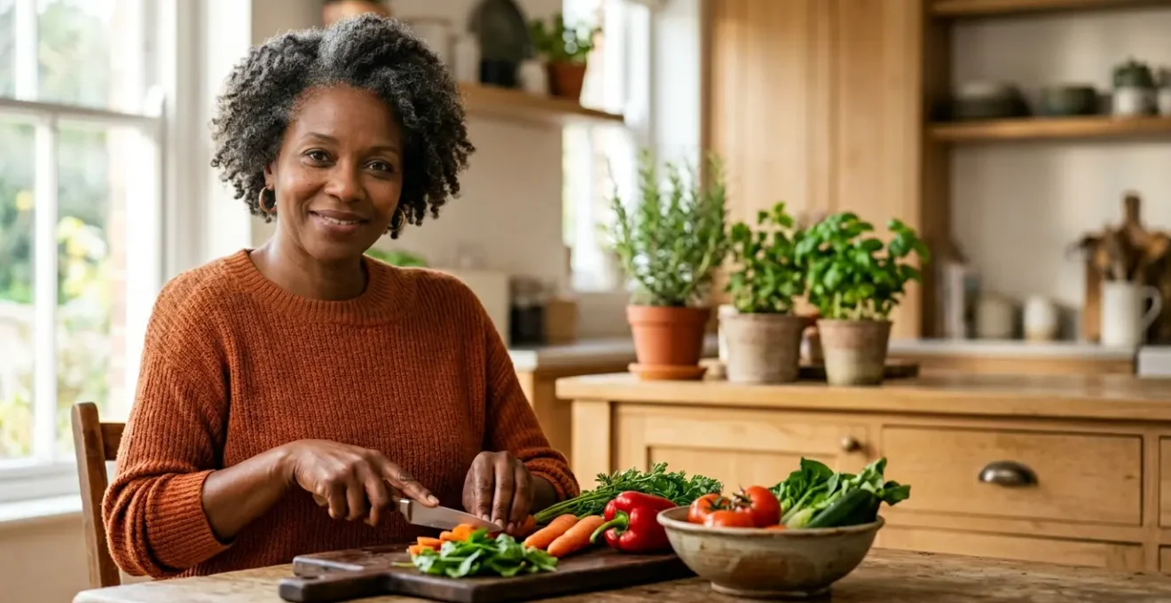 Person engaging in mindful health practice for diabetes management without medication