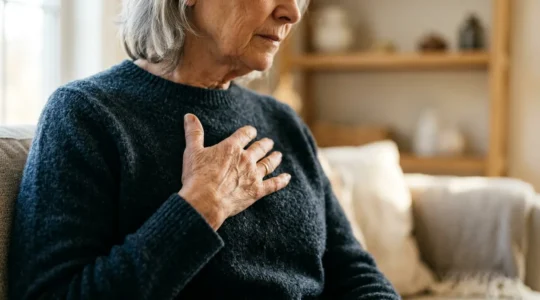 A medical concept depicting heart health monitoring and awareness for adults over 50