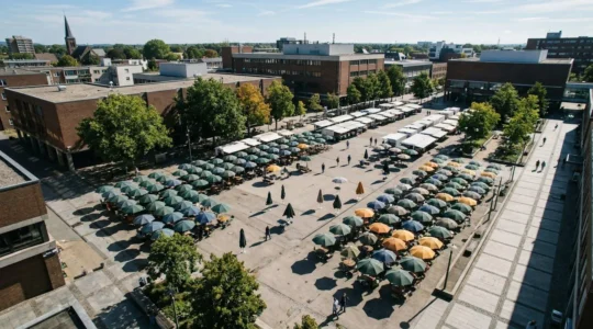 A symbolic representation of community vaccination coverage showing diversity and vulnerability in public health protection