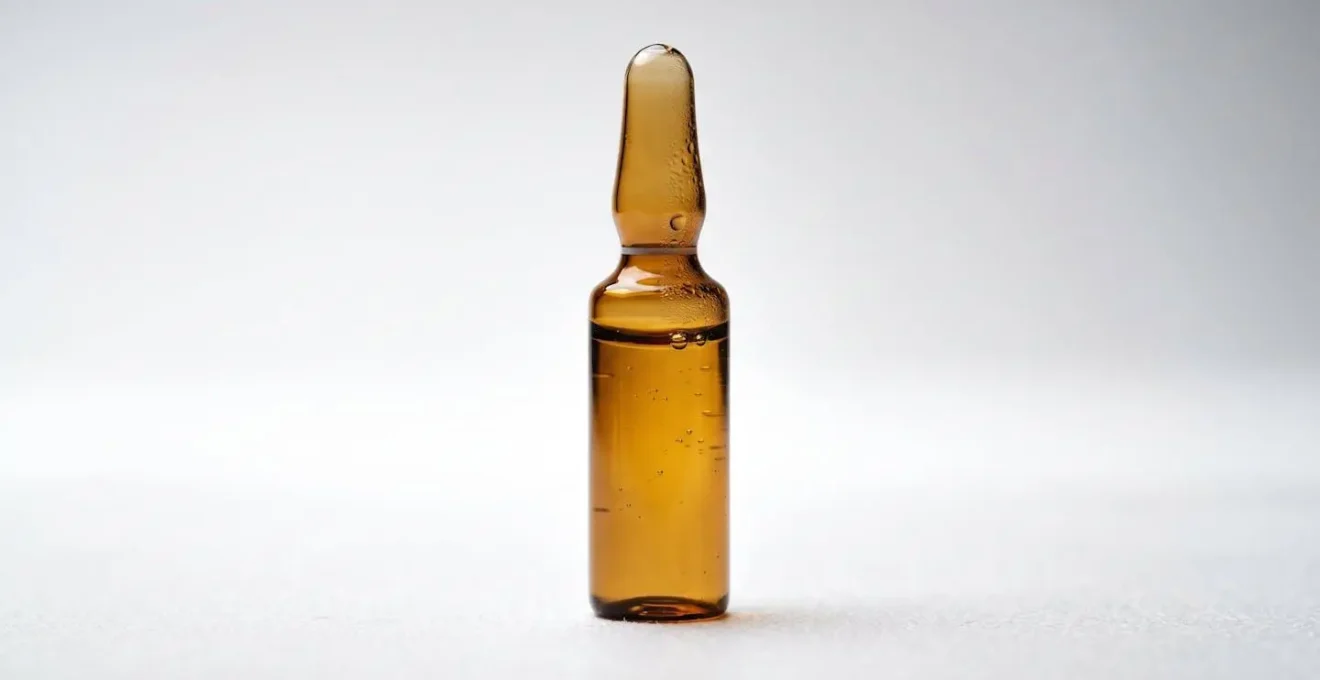 Biological indicator vial containing bacterial spores used to validate autoclave sterilization effectiveness