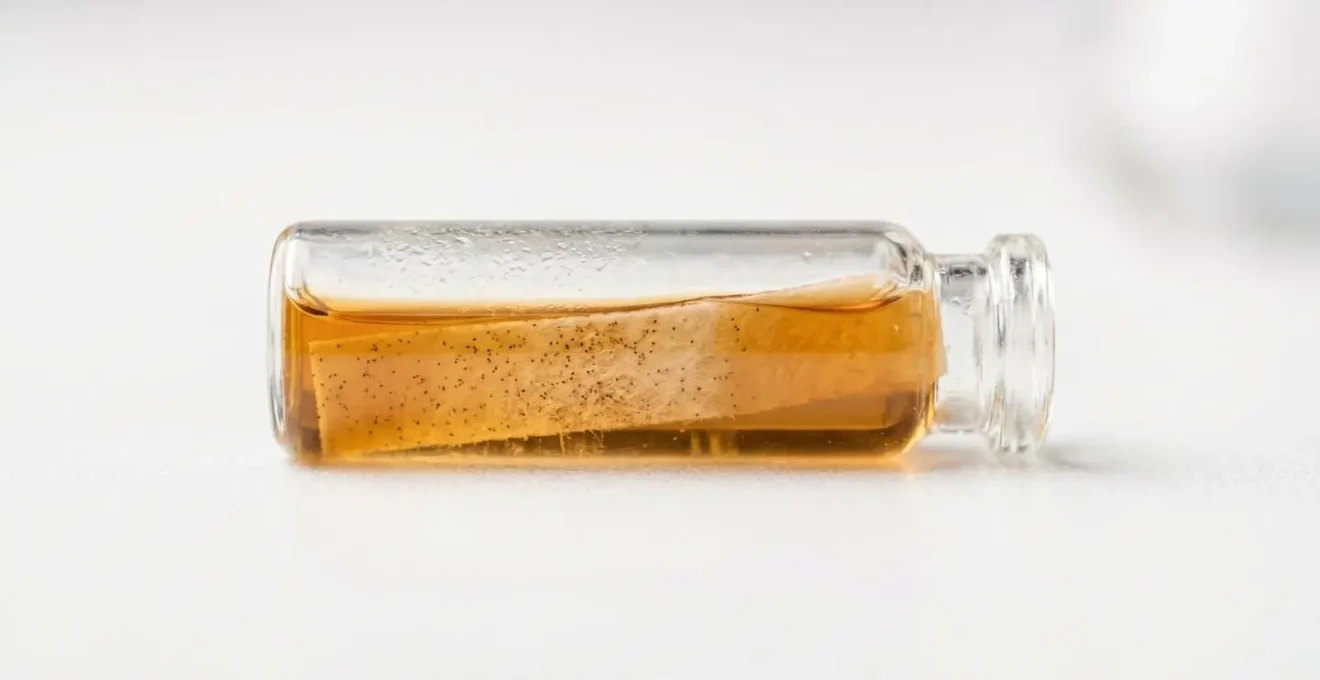 Biological indicator spore test vial showing color change verification for autoclave sterilization effectiveness