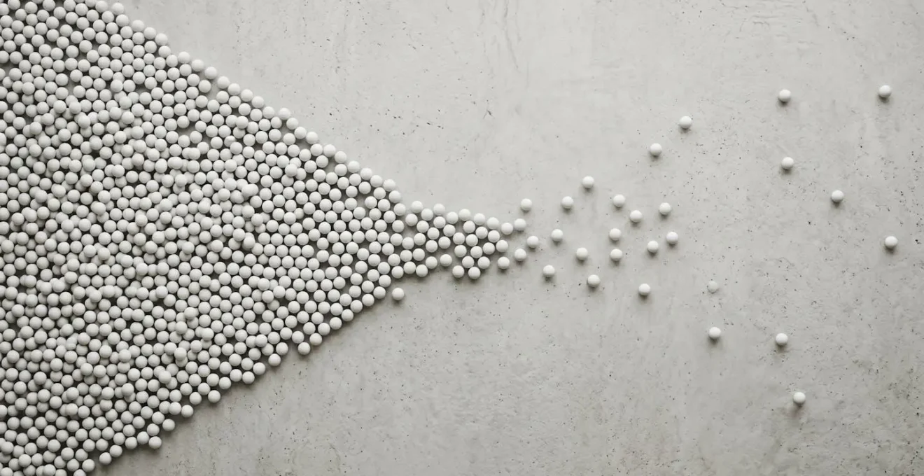 Visual representation of how research findings cluster asymmetrically when negative results remain unpublished